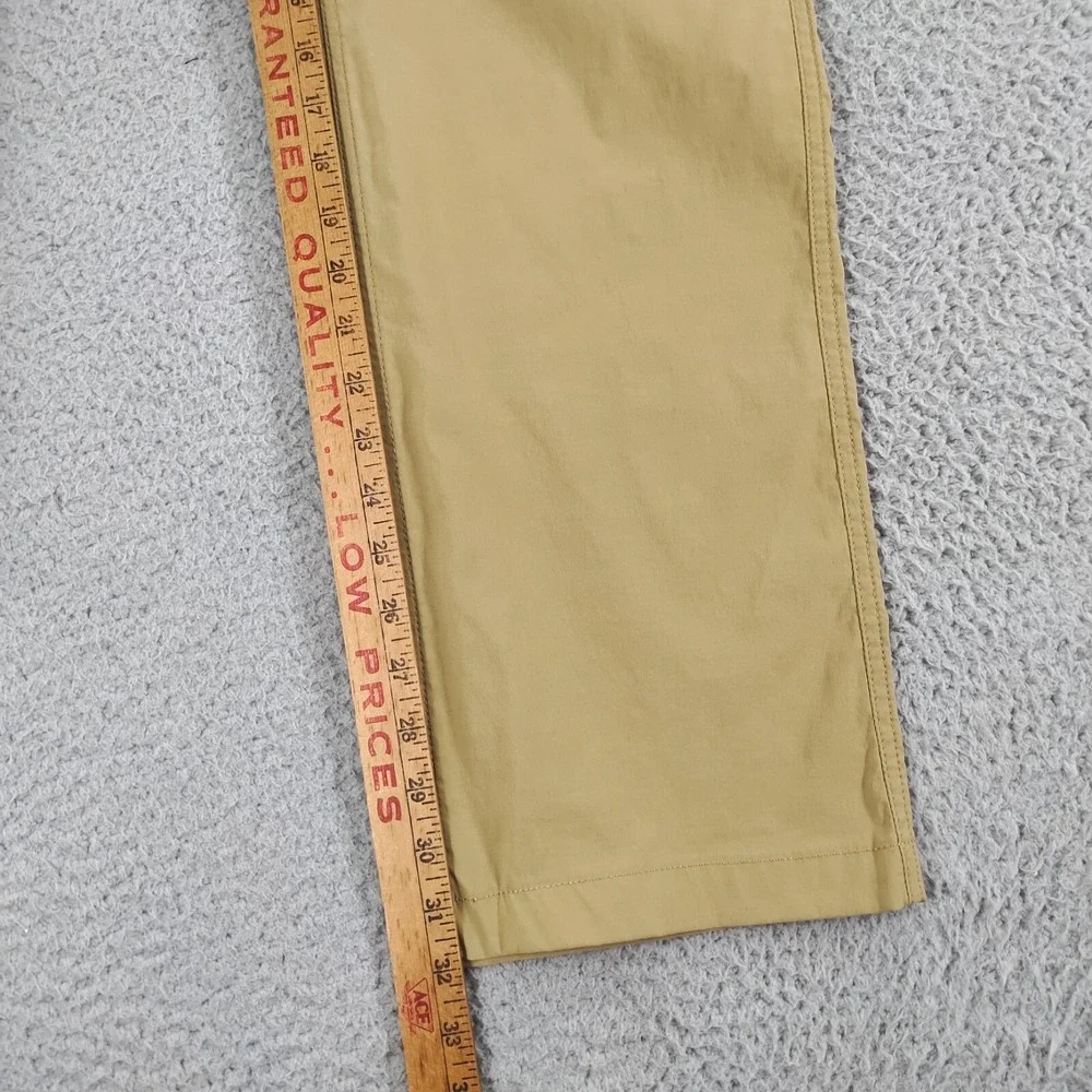 Eddie Bauer Pants Mens 33x32 Tan Travex Tech Mid-Rise Straight Leg Stretch Chino